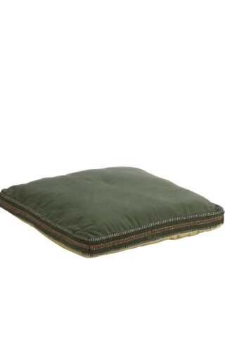 Cotton seating mat, dark green