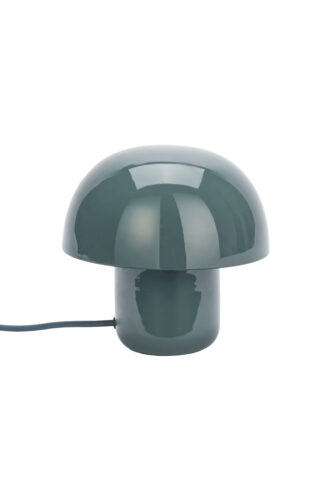 Enamel table lamp, tealblue