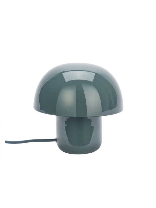 Lampe de table verte en forme champignon