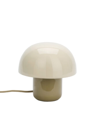 Enamel table lamp, cream